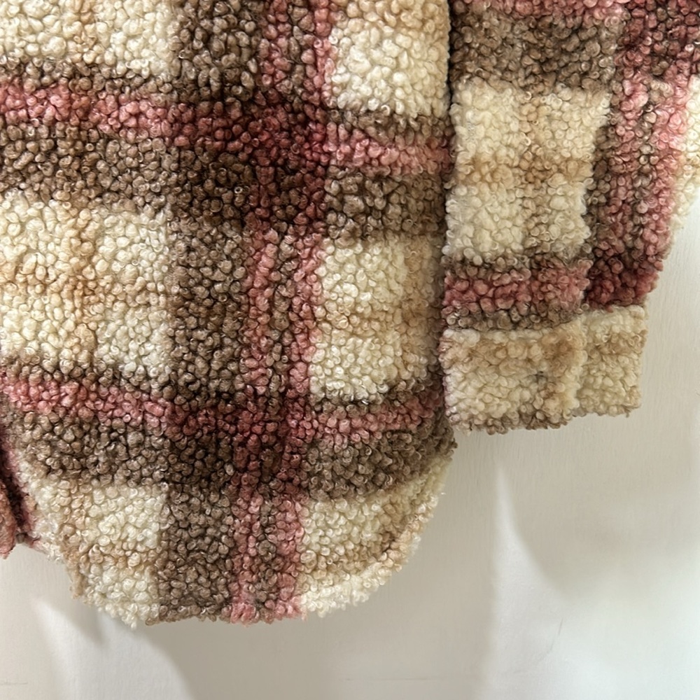 STEVEN MADDEN WOMENS FAUX SHEARLING PLAID SHACKET JACKETS PLAID SZ XL - Picture 7 of 13